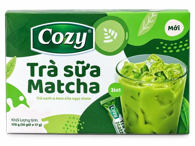Cozy Matcha Latte 170 g - 10 sticks × 17 g